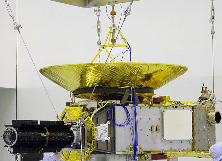 Diagram of the New Horizons spacecraft structure