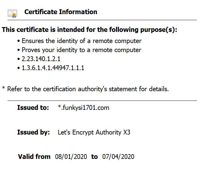 SSL Cert