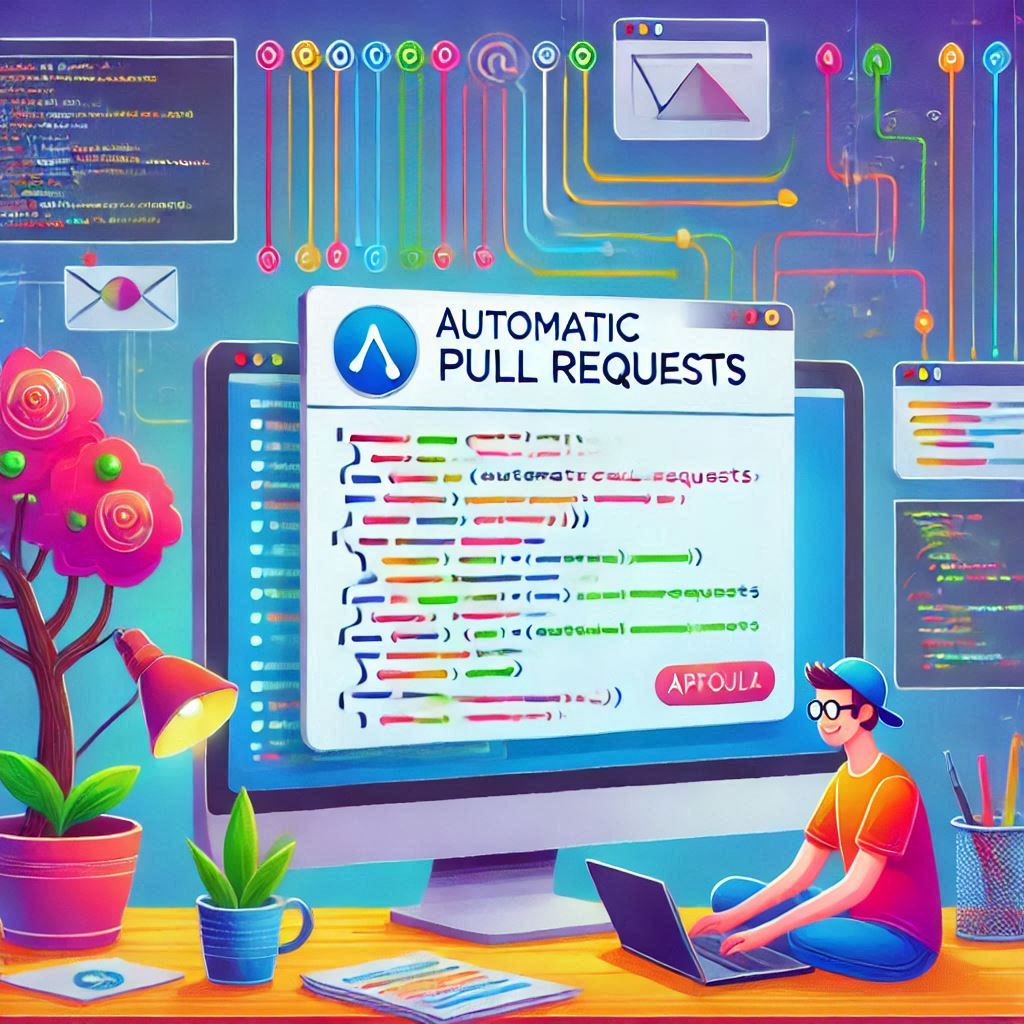 Automate develop to main pull requests